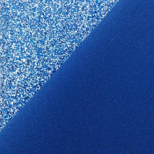 1PC 21X29CM Synthetic Letaher, Blue Suede and Glitter Leather For Making Bows and Other AccessoriesS160D