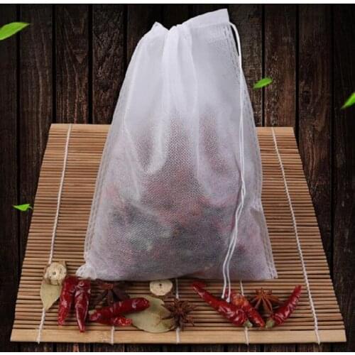 100 pieces Tea bag, seasoning bag, spice bag, slag bag, soup bag, tea bag, filter bag, disposable health