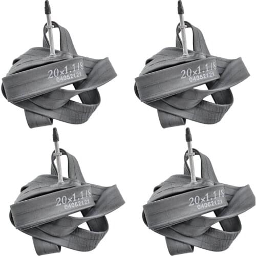 4Pack Bike Inner Tube Bicycle Tires Inner Tube with 60mm 451 French Nozzle 20X1-1/8 for Folding Bicycle MTB Road Bike