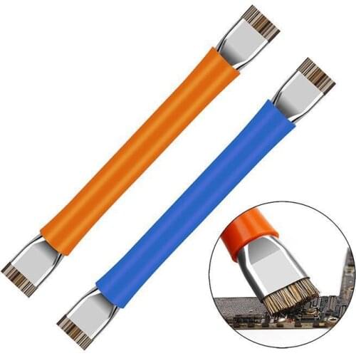 Anti-Static Brush Double Head Insulation Hard Brush Clean Dust Repair Tool ESD Safe Kit For Mobile Phone Motherboard PCB