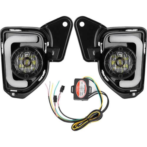 Auto Accessories Car Accessories 12V LED DRL Daytime Running Lights Fog Lamps 6000K - 6700K Fits for Toyota Hiace 2014-2018