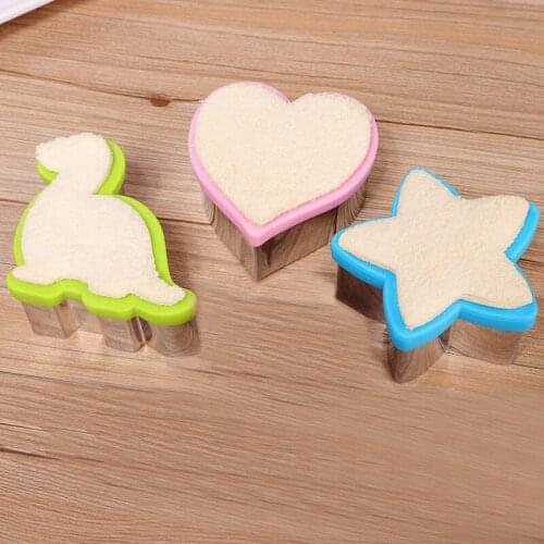 Cookie Cutter Mould Animal Dinosaur Star Heart Shape Stainless Biscuit Mold DIY Fondant Pastry Decorating Baking Kitchen Tools