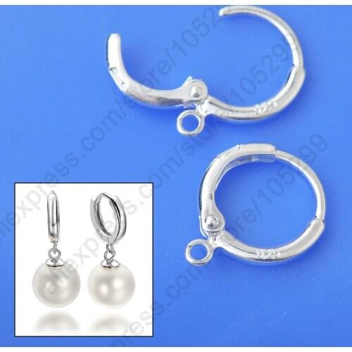Fine Jewelry Findings 20PCS(10Pair) 925 Sterling Silver Lever Back Ear For Drop Earring Design DIY Stamped Accessories