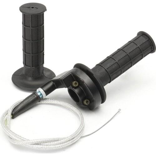 JX-LCLYL Universal Motorcycle 22mm 7/8" Handlebar Hand Grips With Throttle Cable