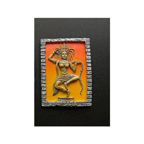 Cambodian fairy relief three-dimensional resin refrigerator stickers