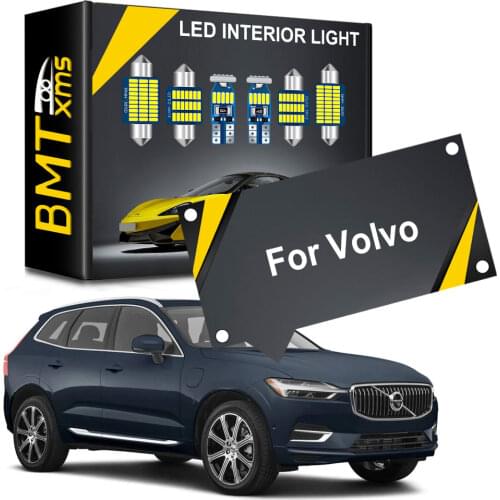 Seker Canbus For Volvo V40 V50 V60 V70 XC60 XC70 XC90 S40 S60 S70 S80 C30 C70 LED Interior License Plate Light Lamp Bulb Kit