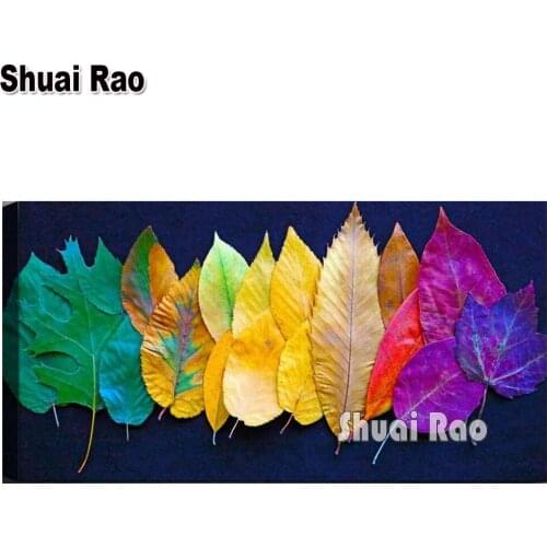 Colorful Leaves diamond painting Wall Art Painting Diamond Mosaic full square drill diamond embroidery mystery Gift