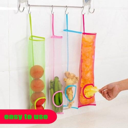 Kitchen Trash Storage Bag Onion Garbage Holder Vegetable Potato Hanging Mesh Fruit Ginger Organizer Container Garlic Food Saver
