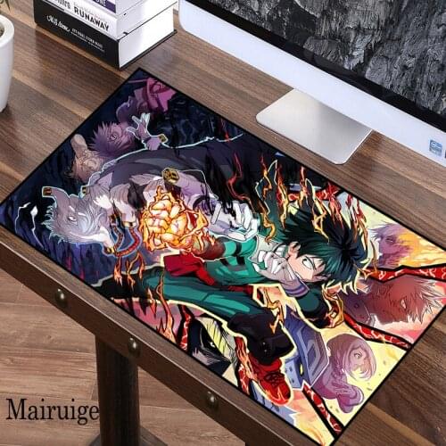Mairuige My Hero Anime Mouse Pad Gaming Accessories Large XXL Office Computer Desk Mat Table Keyboard Laptop Cushion Mousepad