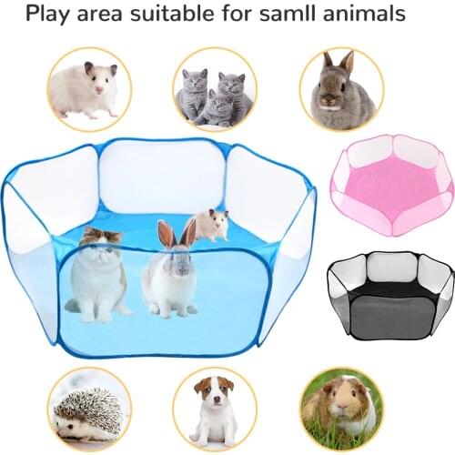 Pet Playpen Portable Indoor / Outdoor Small Animal Cage Game Playground Fence for Hamster Chinchillas And Guinea- Pigs