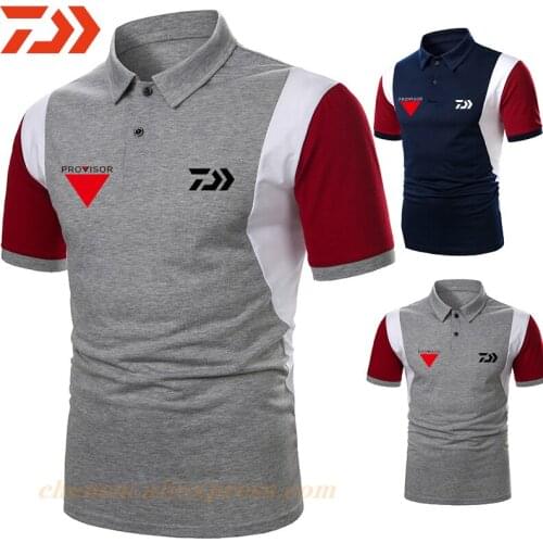 2021 New Summer Men Women Daiwa Fishing Clothing Short Sleeve Breathable Solid Thin Outdoor Fishing Polos Shirts Casual Tshirt