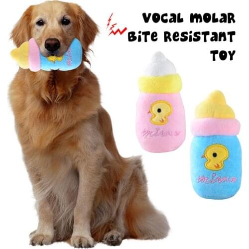 Squeak Chew Dog Toys Plush Bone Dog Toys Bite-Resistant Clean Dog Chew Puppy Training Toy Soft Pet Supplies Dog Supplies Dog Toy