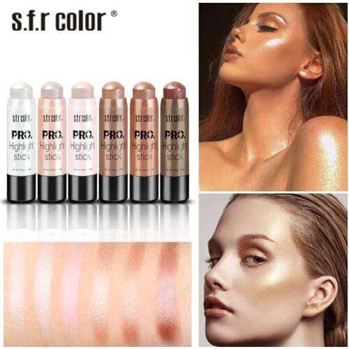 2021 New 3D Highlighting Powder Face Concealer Highlighter Stick All Over Shimmer Contouring Bronzers Highlighters Pen Makeup