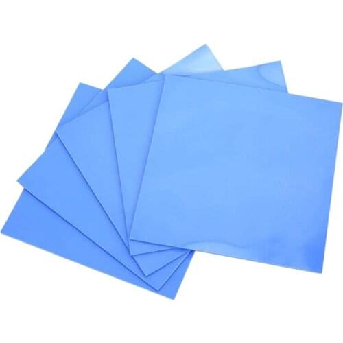 Silicone Thermal Pad,5 Pcs 100X100X1.5mm Thermal Conductive Silicone Pads Insulation,Soft for Laptop Heatsink/LED Cooler
