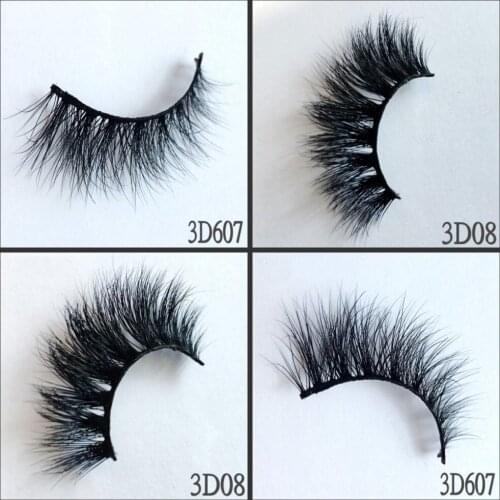 UPS Free Shipping 1000pair Lashes Mink eyelashes dramtic False Eyelashes 3D mink lashes Fluffy reusable Crisscross cilios Glamor