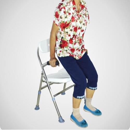 Bathroom Elderly Pregnant Women Shower Waterproof Non-Slip Care Safety Chair Multi-Function Stainless Steel Bath Folding Chair