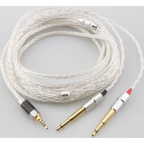 High Quality OCC Silver Plated HiFi Cable with 2.5mm Trrs Balanced Male for MEZE99 Classics 99neo NEO NOIR