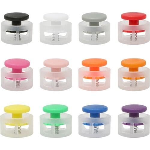 10 -100 Pcs Plastic Spring Buckle Stopper Hat Elastic Rope Cord Lock Adjustment Lock Clips Buckle DIY Shoelace Clamp Accessoies