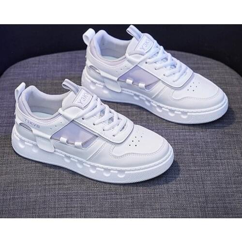 New Korean Fashion White Shoes Women Platform Sneakers Breathable Running Shoes Womens Casual Flats Women Trainerswr65