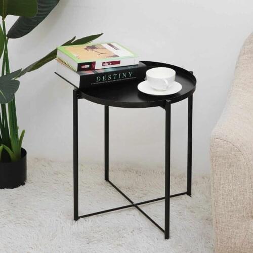 Nordic Style Coffee Table Modern Minimalist Tea Table Creative Round Table For Home Living Room White Black