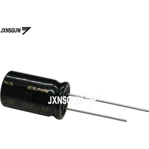 10PCS Original ELNA RA3 35V1000UF 12.5X20MM audio Aluminum electrolytic capacitor 1000uF/35V 85 degrees 35v 1000uF
