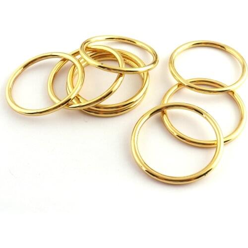 35mm O Rings Loops Gold Metal Zinc Alloy Strap Buckle Ring DIY Accessories Jewelry Making Purse Handbag Clasp Making Hardware