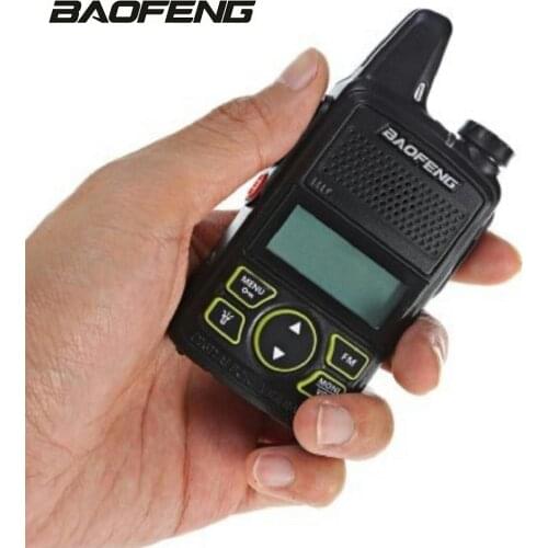 Baofeng T1 Mini Two Way Radio UHF 400~470Mhz Handheld Walkie Talkie Protable Interphone with Internal Antenna FM Function Sca