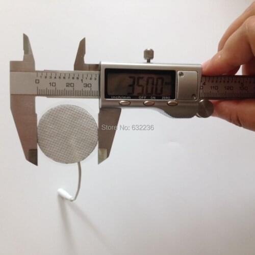 Free Shipping 500pcs (250 pairs) diameter 3.5cm round Tens Electrode Pads for Slimming Massage Digital Therapy Machine Massager