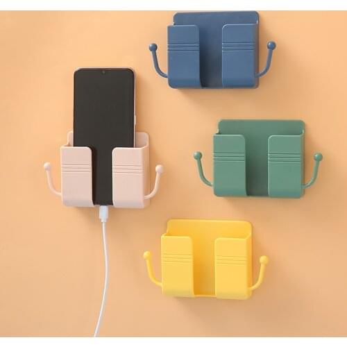 Household Multifunctional Bracket Wall-mounted Storage Box Remote Control Storage Box Mobile Phone Charging Stand Storage Box