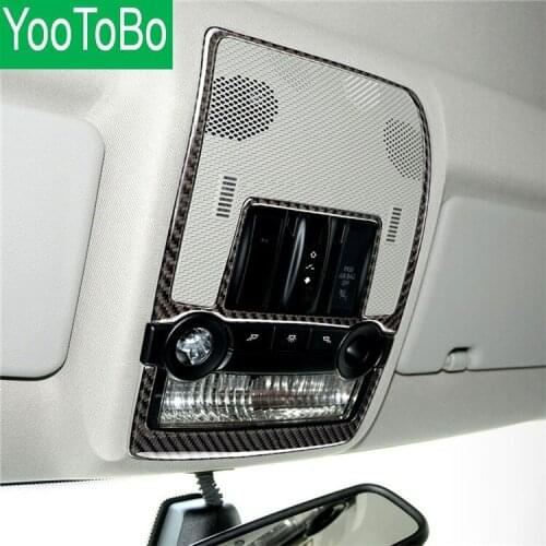 For bmw e70 e71 Carbon Fiber Reading Light Dome Panel Decorative Frame Cover Trim Interior Molding Sticker x5 x6 2008-2013