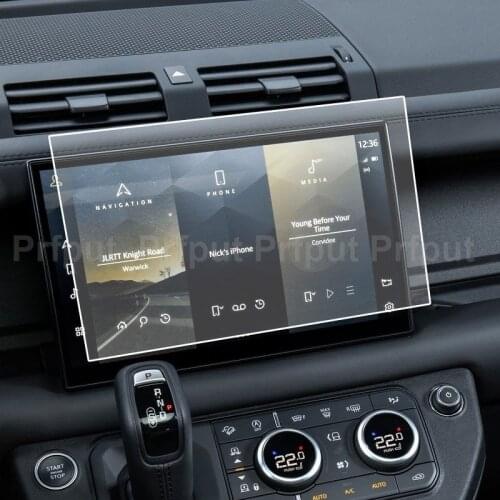 For Land Rover Defender 2022 car navigation screen protector Tempered glass protective film Car interior stickers