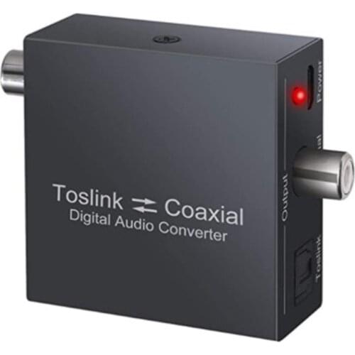 Bi-Directional Coaxial Converter,Optical SPDIF Toslink to Coaxial Toslink and Coaxial to Optical SPDIF Toslink Converter