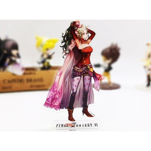 Fantasy FF6 VI Terra Branford Dissidia HM acrylic stand figure model plate holder cake topper anime toy