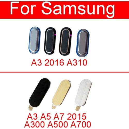 Home Return Menu Key Button For Samsung Galaxy A3 A5 A7 2015 2016 A310 A300 A500 A700 Menu Return Key Recognition Button