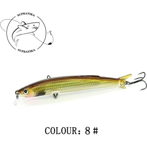 Diving Depth 0-10M Anti-Corrosion Bionic Plastic Fishing Bait Artificial Minnow Wobbler 12CM/10.9g Fishing Lure Hard Bait