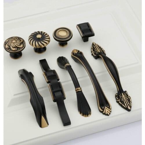 JD Cabinet Knob Furniture Hardware Door Handle Shoe Brass Copper Chinese Vintage 96mm Kitchen Drawer
