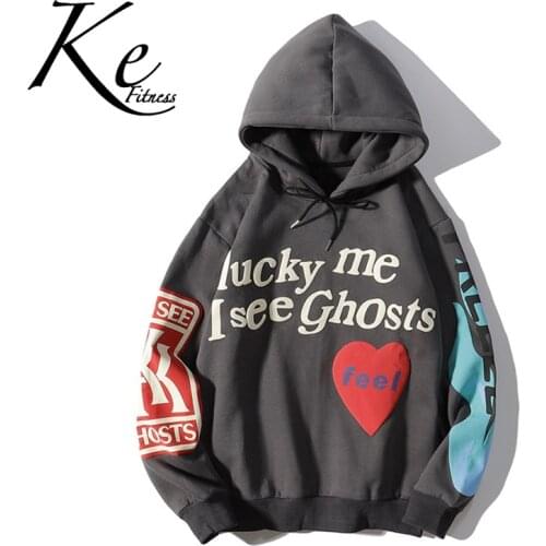 KE new sweater 2021 autumn and winter new style printing graffiti European and American sweater unisex hoodie men women