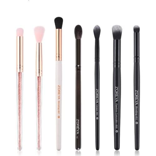 7 style Eye Makeup Brushes Multiple Sizes Nylon Eye Shadow Brush Professional Makeup Tools
