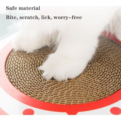 Cat Scratcher Clown Cat Scratching Board Cat Litter One Corrugated Cat Scratch Pad Non-shaving Wear-resistant Bell Ball Claw