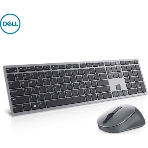DELL Premier KM7321W 2.4GHZ/Bluetooth 5.0 Optical Grey Keyboard and mouse Combo -QWERTY English Vision