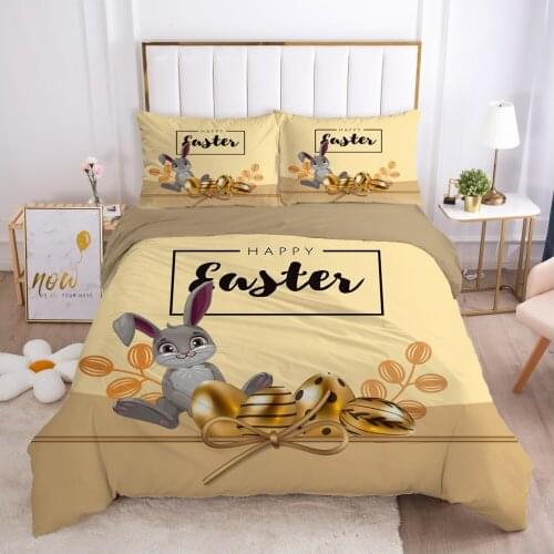2/3pcs Duvet cover set pillow case Bedding set Queen King Euro Bed linens 220x240 140x200 240x260 Bed set Eastey Gray rabbit