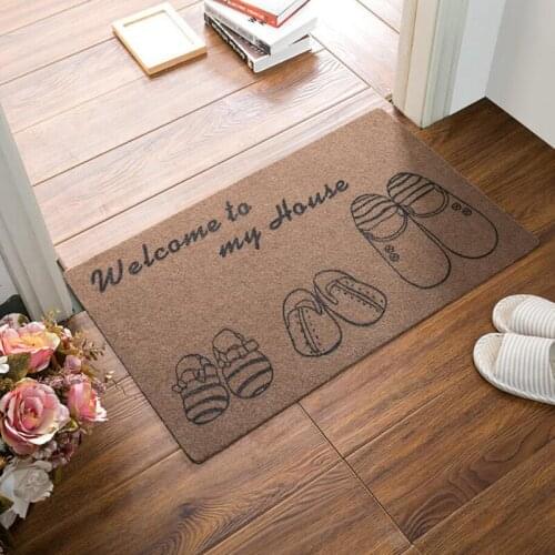 Welcome Floor Mat Entrance Doormat Kitchen Carpet Printed Door Mat Tapete Water Absorption Mat Carpet Bath Mat Non-Slip Mat Rug
