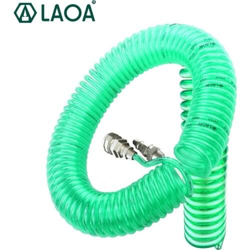 LAOA Pneumatic tool spring hose PU Hose Pneumatic Tools Connector 6M 12M