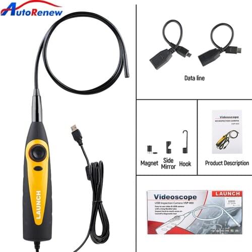 Launch X431 VSP-600 Video Scope Supports LAUNCH X-431 Scanners and All Android and IOS To Check Areas That Cannot Be Reached