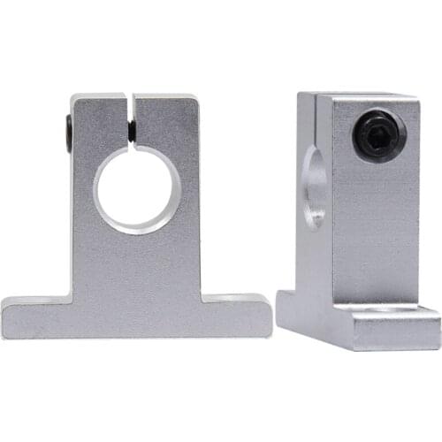 YYT 2PCS Linear optical axis fixed seat bracket support seat optical axis seat accessories vertical support hole 8-20