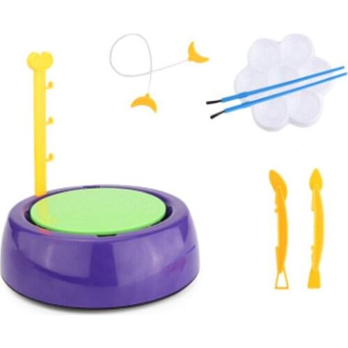 Childrens handmade student diy clay mud tool set free burning boys and girls ceramic machine electric pull embryo toy