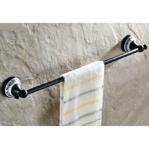 Black Oil Rubbed Brass Bathroom Wall Mounted Dual Bar Towel Holders Cba057