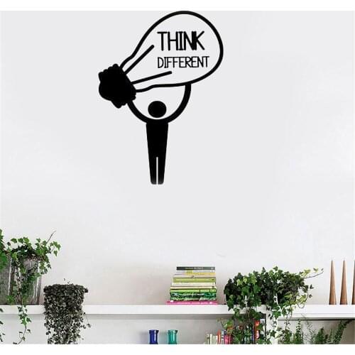 Office Teamwork Wall Sticker Light bulb Office Decor Inspire Office Motivation Idea Wall Art Wall Decal decoration Vinyl ov195