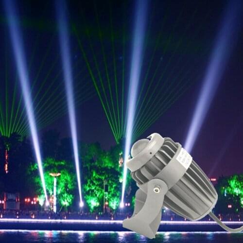 A beam light spotlight led 10w ac85-265 floodlight outdoor waterproof light pillars Exterior laser light construction lighting