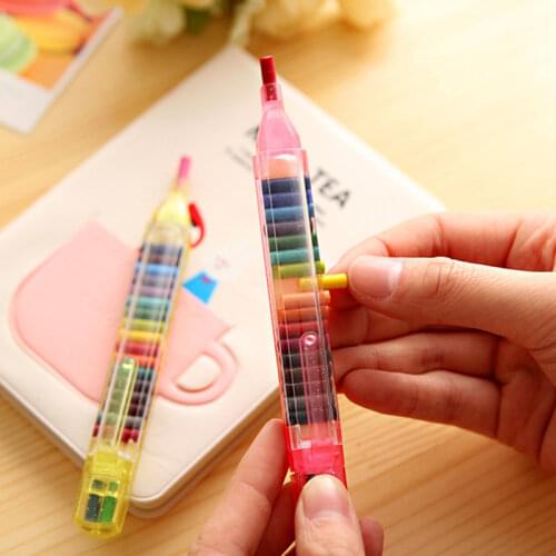 20/colors Wax Crayon Student Drawing Creative Colorful Pencil Multi Color Art Kawaii for Kids Gift School Stationery Supplies